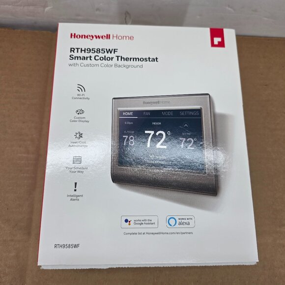 Honeywell Home RTH9585WF1004 Wi-Fi Smart Thermostat - Silver - Picture 1 of 10